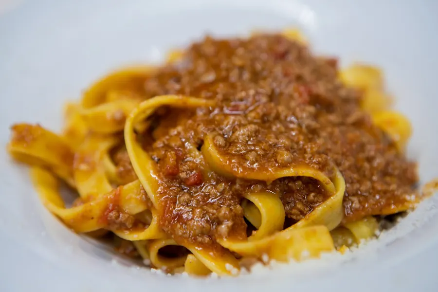 Tagliatelle al ragù di carne